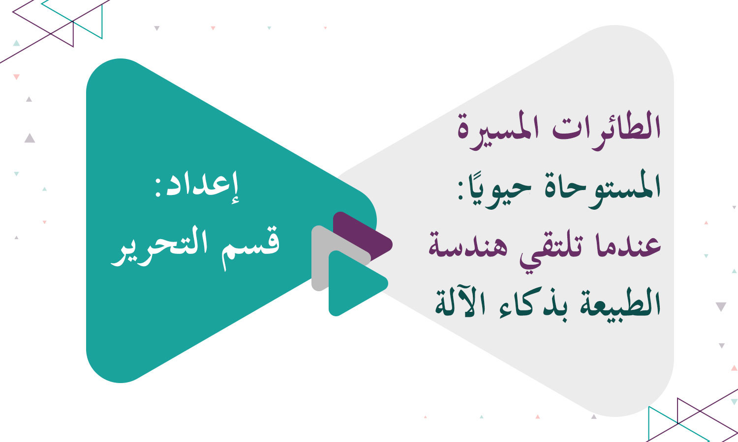الطائرات المسيرة المستوحاة حيويًا: عندما تلتقي هندسة الطبيعة بذكاء الآلة